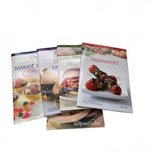Lot of 6 Pampered Chef Season's Best and Company's Coming Cookbooks